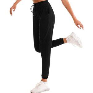 Womens Jogger Sweatpants with Pockets Drawstring Yoga Running Lounge Pants